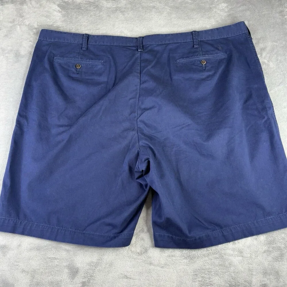 Polo Ralph Lauren Shorts Men's‎ 50 Big Blue Chino Cotton Twill Classic Fit